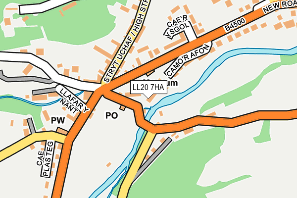 LL20 7HA map - OS OpenMap – Local (Ordnance Survey)