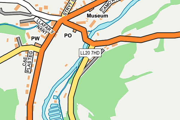 LL20 7HD map - OS OpenMap – Local (Ordnance Survey)