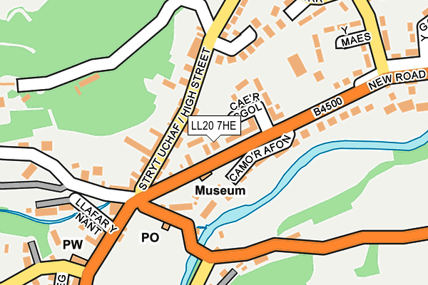 LL20 7HE map - OS OpenMap – Local (Ordnance Survey)