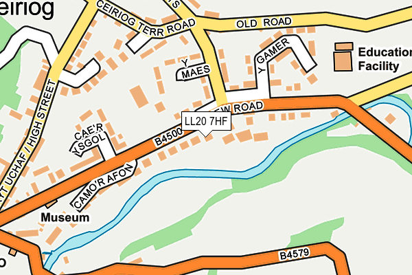 LL20 7HF map - OS OpenMap – Local (Ordnance Survey)