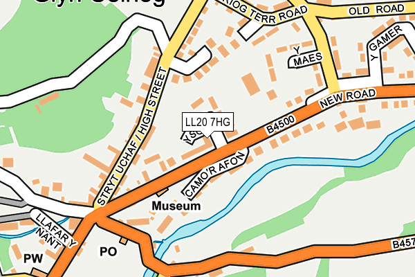 LL20 7HG map - OS OpenMap – Local (Ordnance Survey)