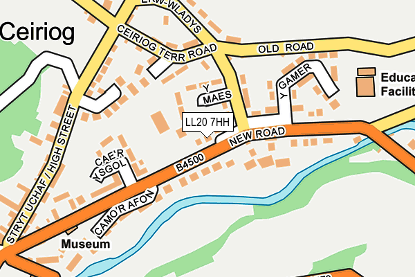 LL20 7HH map - OS OpenMap – Local (Ordnance Survey)