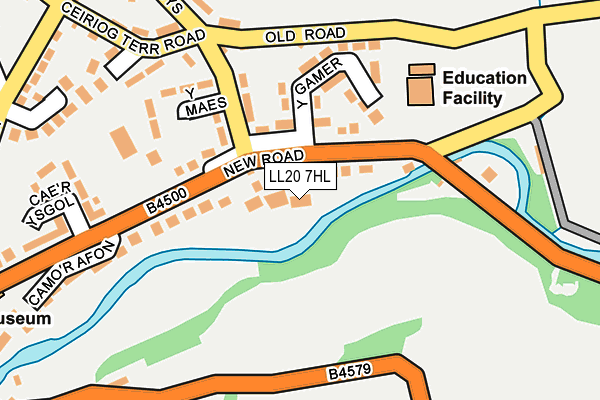 LL20 7HL map - OS OpenMap – Local (Ordnance Survey)