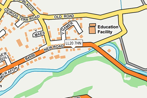 LL20 7HN map - OS OpenMap – Local (Ordnance Survey)