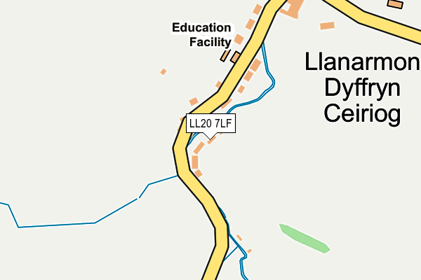 LL20 7LF map - OS OpenMap – Local (Ordnance Survey)