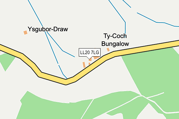LL20 7LG map - OS OpenMap – Local (Ordnance Survey)