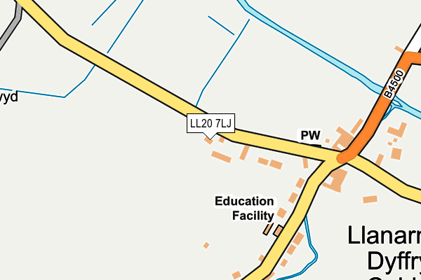 LL20 7LJ map - OS OpenMap – Local (Ordnance Survey)