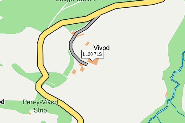 LL20 7LS map - OS OpenMap – Local (Ordnance Survey)