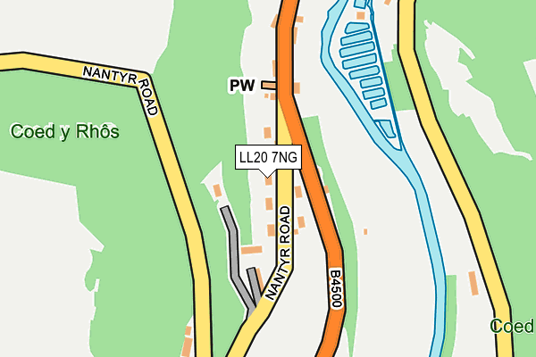 LL20 7NG map - OS OpenMap – Local (Ordnance Survey)