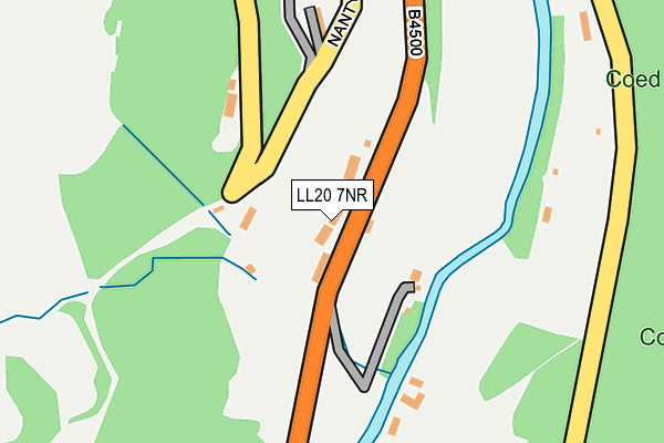 LL20 7NR map - OS OpenMap – Local (Ordnance Survey)