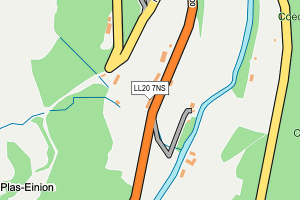 LL20 7NS map - OS OpenMap – Local (Ordnance Survey)