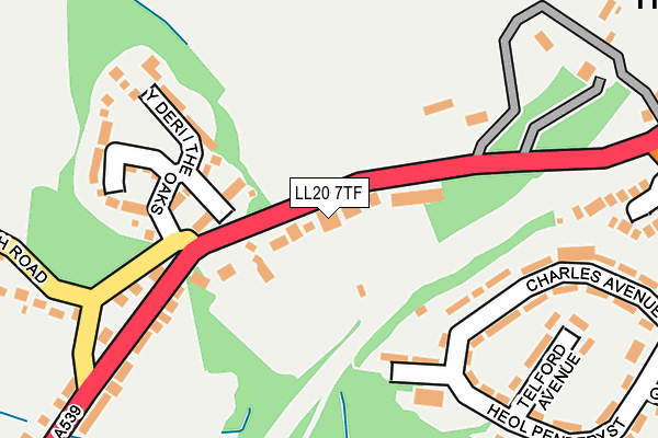 LL20 7TF map - OS OpenMap – Local (Ordnance Survey)