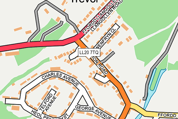 LL20 7TQ map - OS OpenMap – Local (Ordnance Survey)