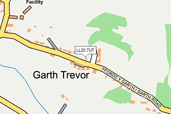 LL20 7UT map - OS OpenMap – Local (Ordnance Survey)