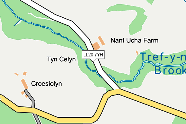 LL20 7YH map - OS OpenMap – Local (Ordnance Survey)