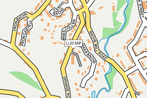 LL20 8AP map - OS OpenMap – Local (Ordnance Survey)