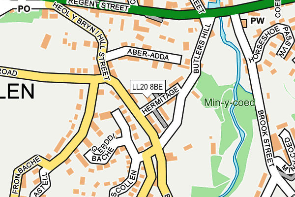 LL20 8BE map - OS OpenMap – Local (Ordnance Survey)