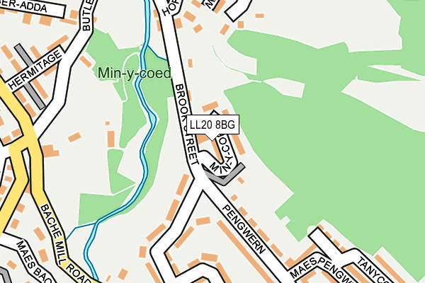 LL20 8BG map - OS OpenMap – Local (Ordnance Survey)