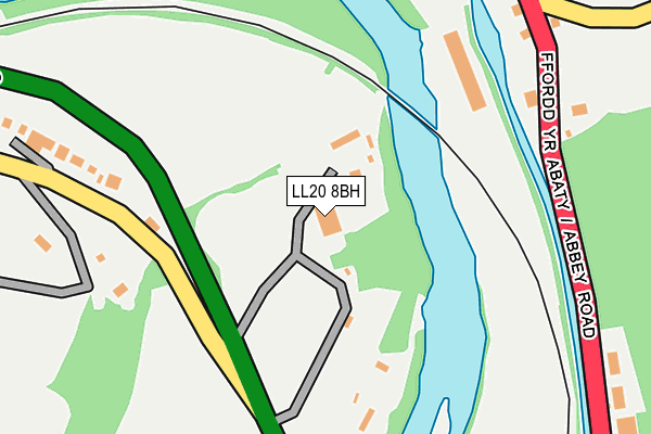LL20 8BH map - OS OpenMap – Local (Ordnance Survey)