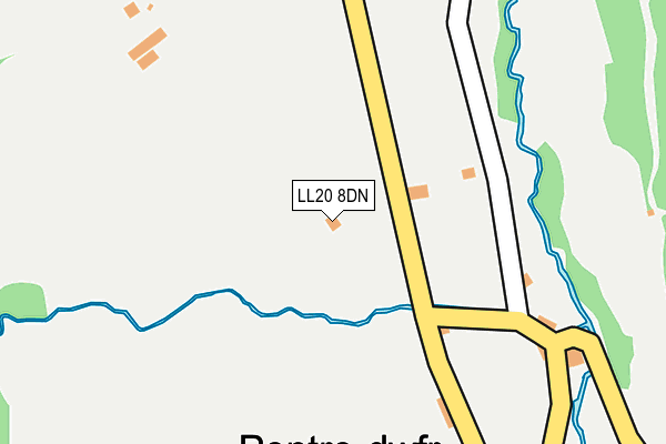 LL20 8DN map - OS OpenMap – Local (Ordnance Survey)