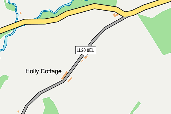 LL20 8EL map - OS OpenMap – Local (Ordnance Survey)