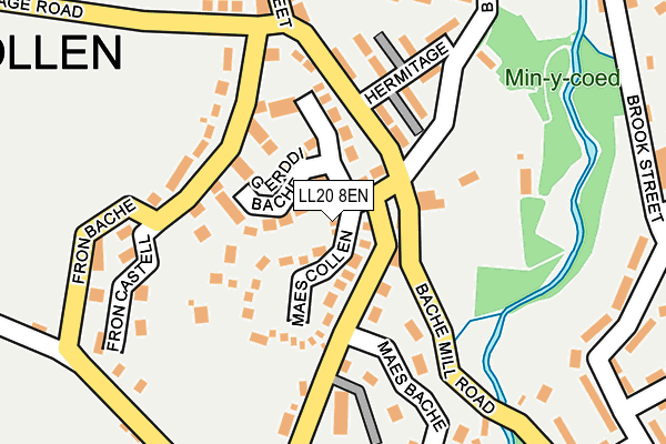 LL20 8EN map - OS OpenMap – Local (Ordnance Survey)