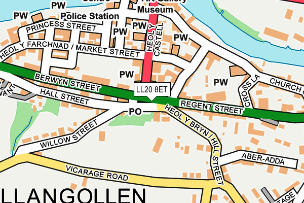 LL20 8ET map - OS OpenMap – Local (Ordnance Survey)