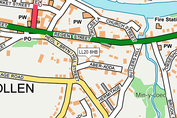 LL20 8HB map - OS OpenMap – Local (Ordnance Survey)
