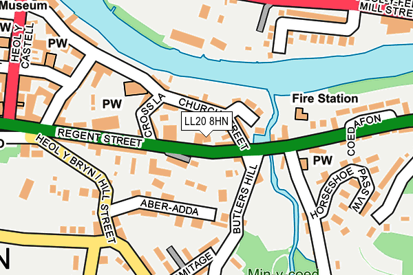 LL20 8HN map - OS OpenMap – Local (Ordnance Survey)