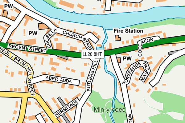 LL20 8HT map - OS OpenMap – Local (Ordnance Survey)