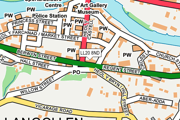 LL20 8ND map - OS OpenMap – Local (Ordnance Survey)