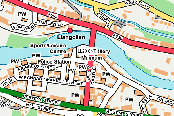 LL20 8NT map - OS OpenMap – Local (Ordnance Survey)