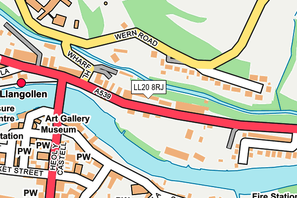 LL20 8RJ map - OS OpenMap – Local (Ordnance Survey)