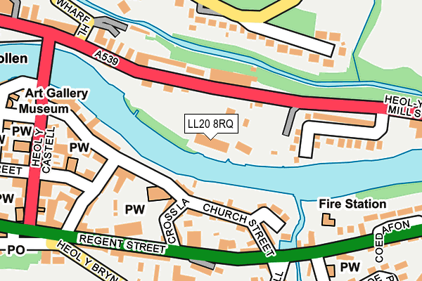 LL20 8RQ map - OS OpenMap – Local (Ordnance Survey)