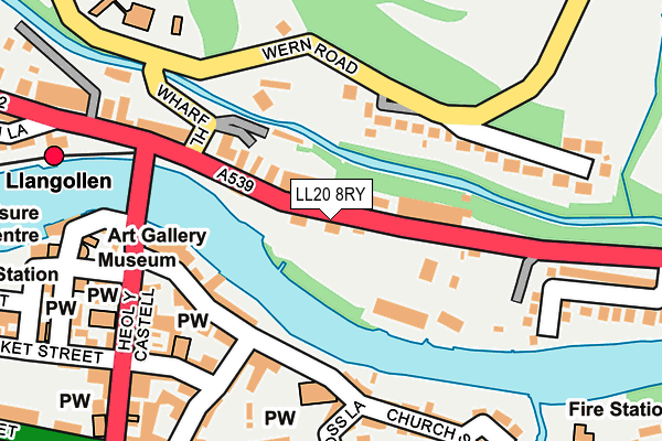 LL20 8RY map - OS OpenMap – Local (Ordnance Survey)