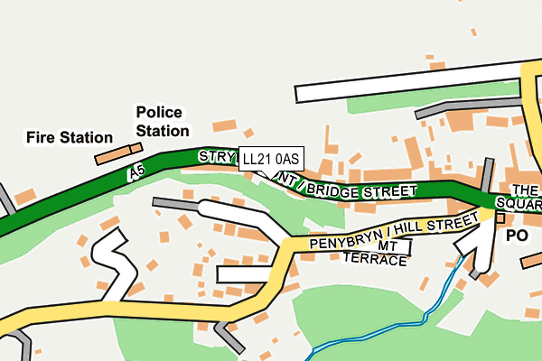 LL21 0AS map - OS OpenMap – Local (Ordnance Survey)