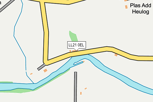 LL21 0EL map - OS OpenMap – Local (Ordnance Survey)