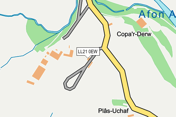 LL21 0EW map - OS OpenMap – Local (Ordnance Survey)