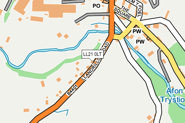 LL21 0LT map - OS OpenMap – Local (Ordnance Survey)