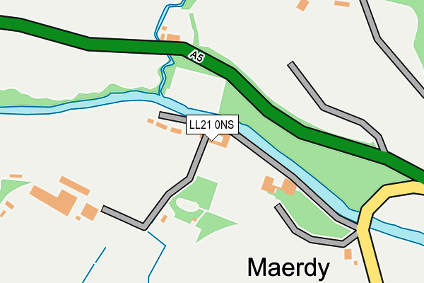 LL21 0NS map - OS OpenMap – Local (Ordnance Survey)