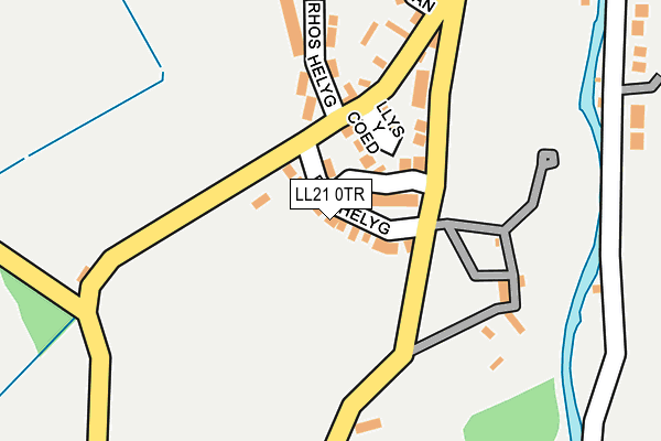 LL21 0TR map - OS OpenMap – Local (Ordnance Survey)