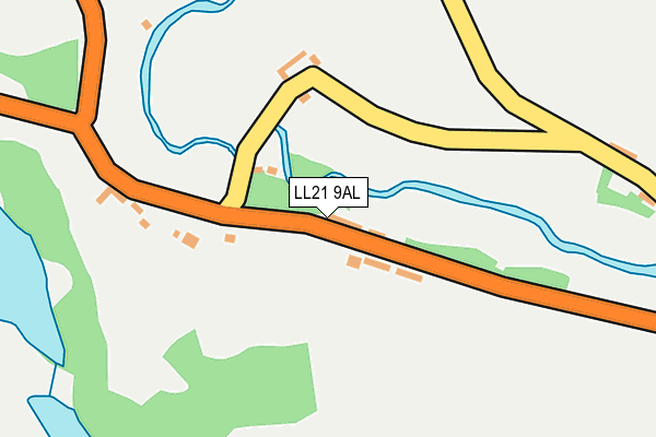 LL21 9AL map - OS OpenMap – Local (Ordnance Survey)