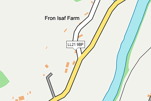 LL21 9BP map - OS OpenMap – Local (Ordnance Survey)