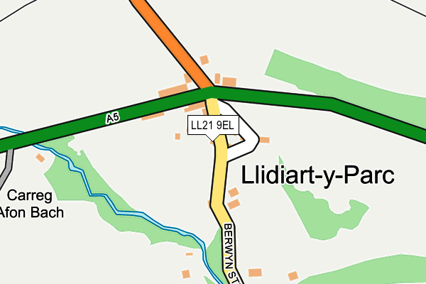 LL21 9EL map - OS OpenMap – Local (Ordnance Survey)