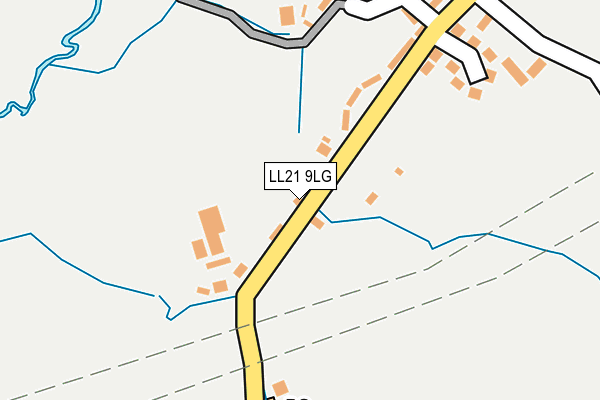 LL21 9LG map - OS OpenMap – Local (Ordnance Survey)