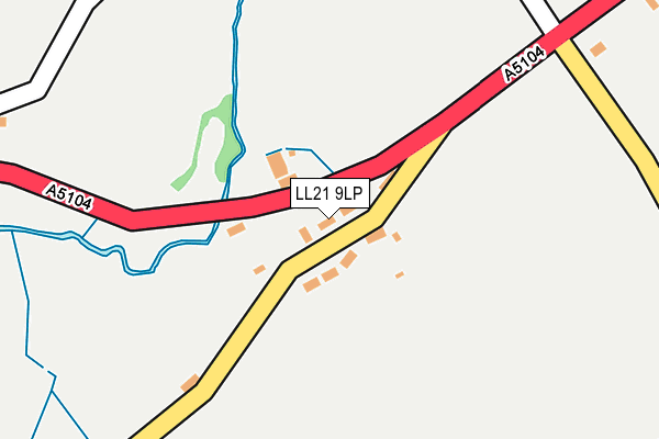 LL21 9LP map - OS OpenMap – Local (Ordnance Survey)
