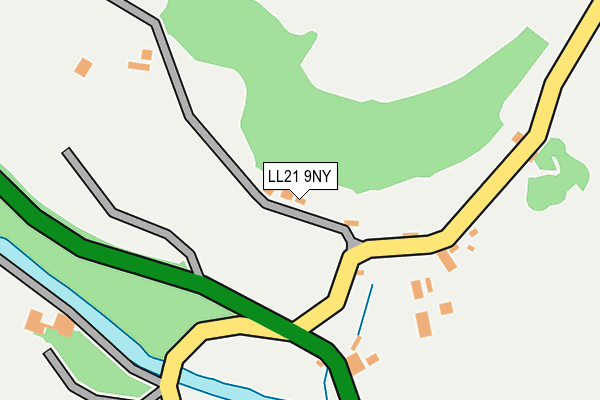 LL21 9NY map - OS OpenMap – Local (Ordnance Survey)