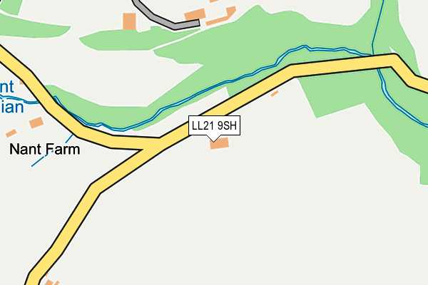LL21 9SH map - OS OpenMap – Local (Ordnance Survey)