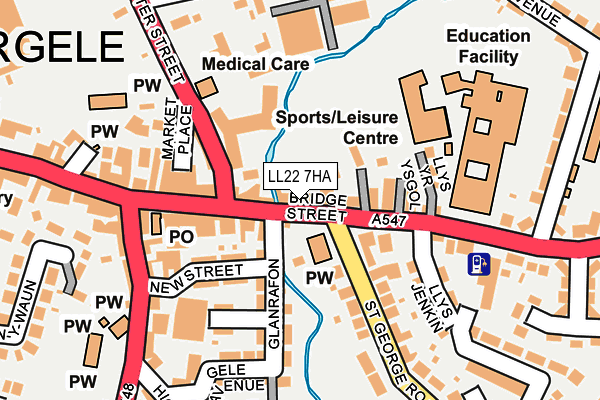Map of ABERGELE BUSINESS CENTRE LIMITED at local scale
