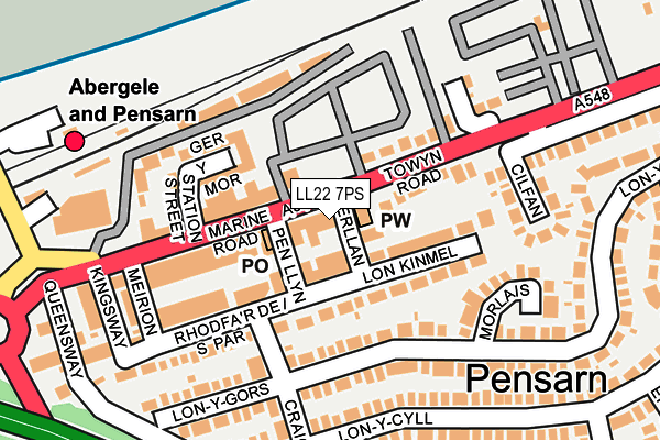 Map of AKD PENSARN STORES LTD at local scale
